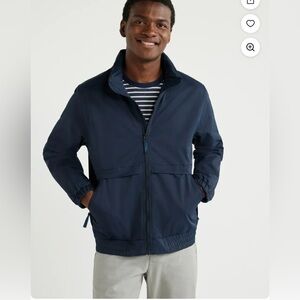 Free Assembly Men's Bomber Jacket with Hidden Hood Size Small.